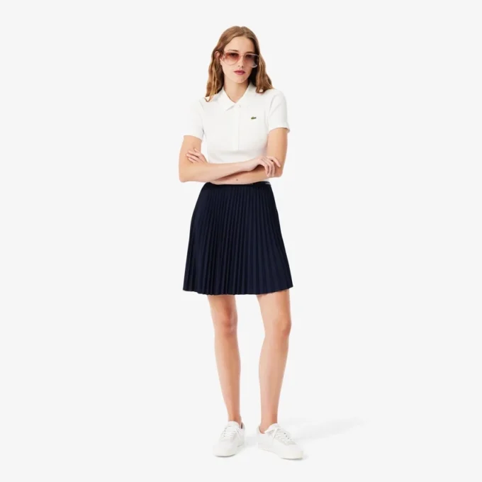 Falda plisada corta para mujer