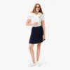 Falda plisada corta para mujer