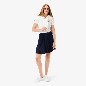 Falda plisada corta para mujer