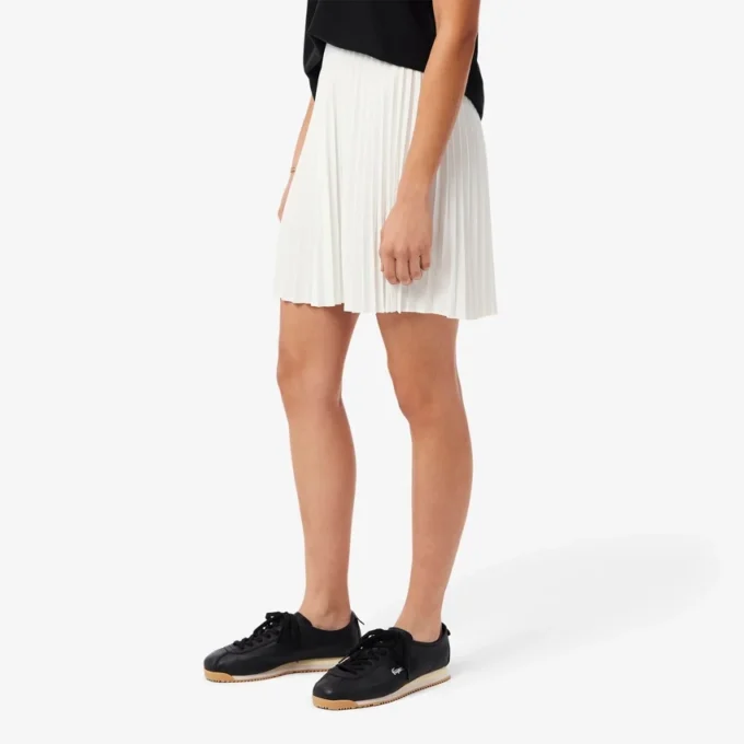 Falda plisada corta para mujer