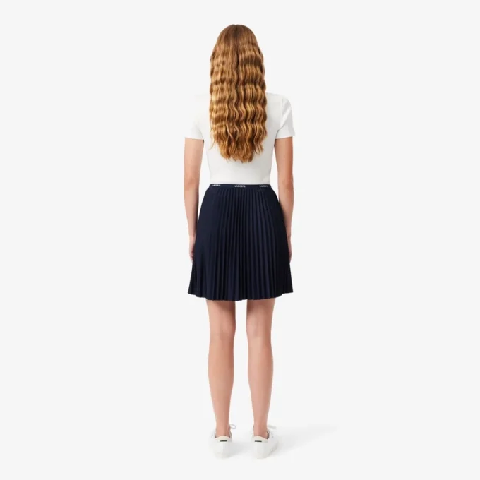Falda plisada corta para mujer
