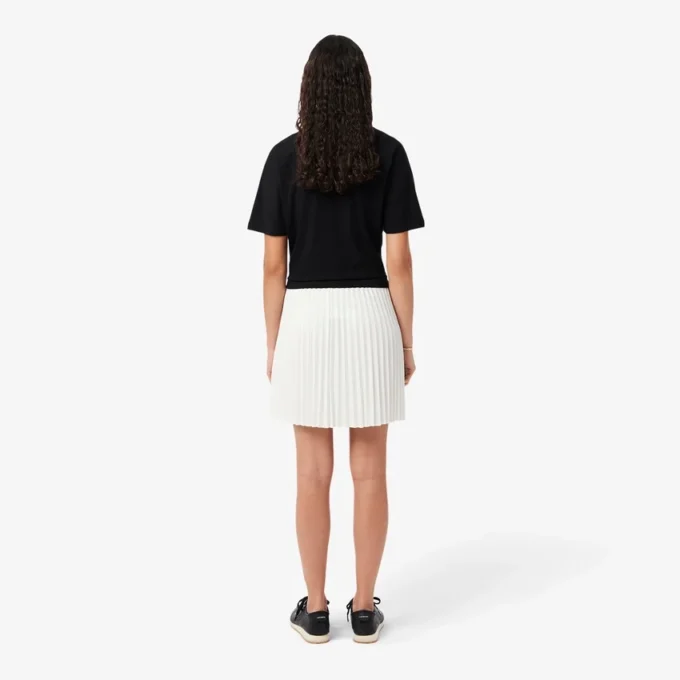 Falda plisada corta para mujer