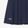 Falda plisada de algodón Oxford
