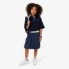 Falda plisada de algodón Oxford para niña