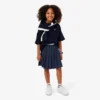 Falda plisada de algodón Oxford para niña