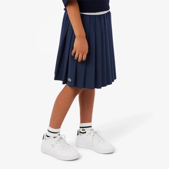 Falda plisada de algodón Oxford para niña
