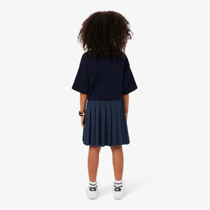 Falda plisada de algodón Oxford para niña