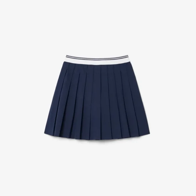 Falda plisada de algodón Oxford para niña