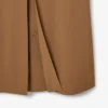 Gabardina de mezcla de lana de pasarela