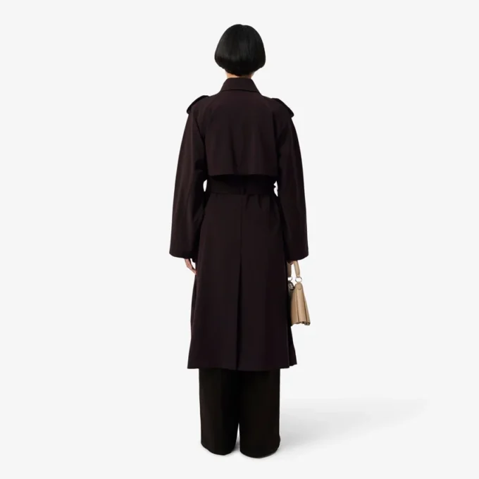 Gabardina oversize de mezcla de lana The Blend