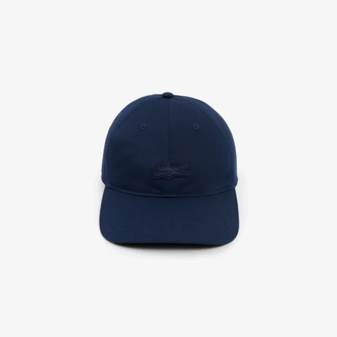 Gorra con insignia de sarga de algodón