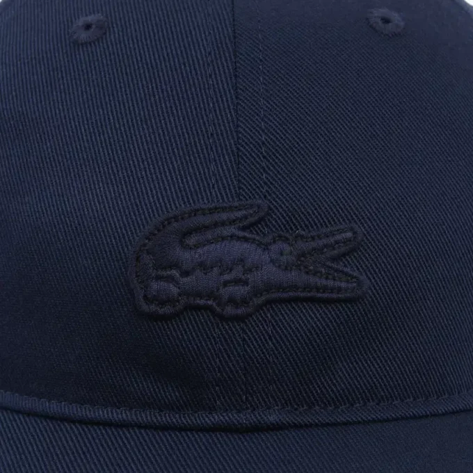 Gorra con insignia de sarga de algodón