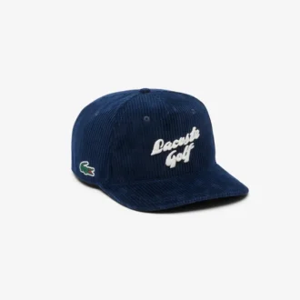Gorra de golf de pana bordada para hombre