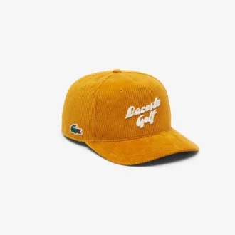 Gorra de golf de pana bordada para hombre