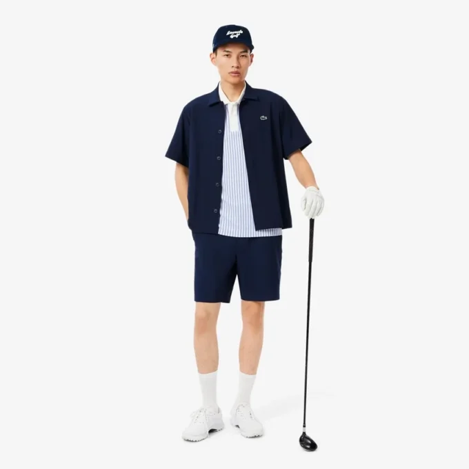 Gorra de golf de pana bordada para hombre