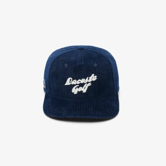 Gorra de golf de pana bordada para hombre