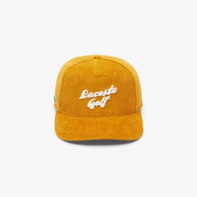Gorra de golf de pana bordada para hombre