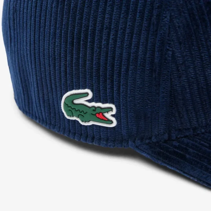 Gorra de golf de pana bordada para hombre