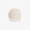 Gorra de jockey de popelín a rayas