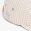 Gorra de jockey de popelín a rayas