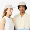 Gorra de jockey de popelín a rayas