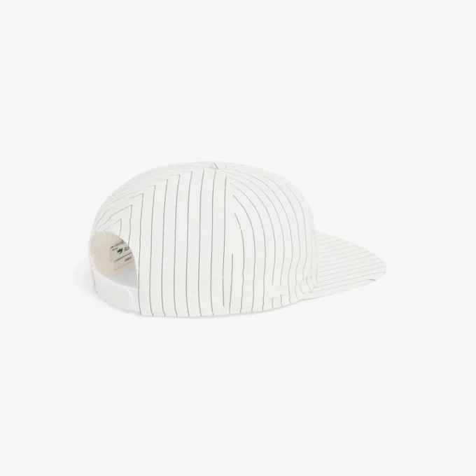 Gorra de sarga de algodón bordada a rayas