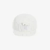 Gorra de sarga de algodón bordada a rayas