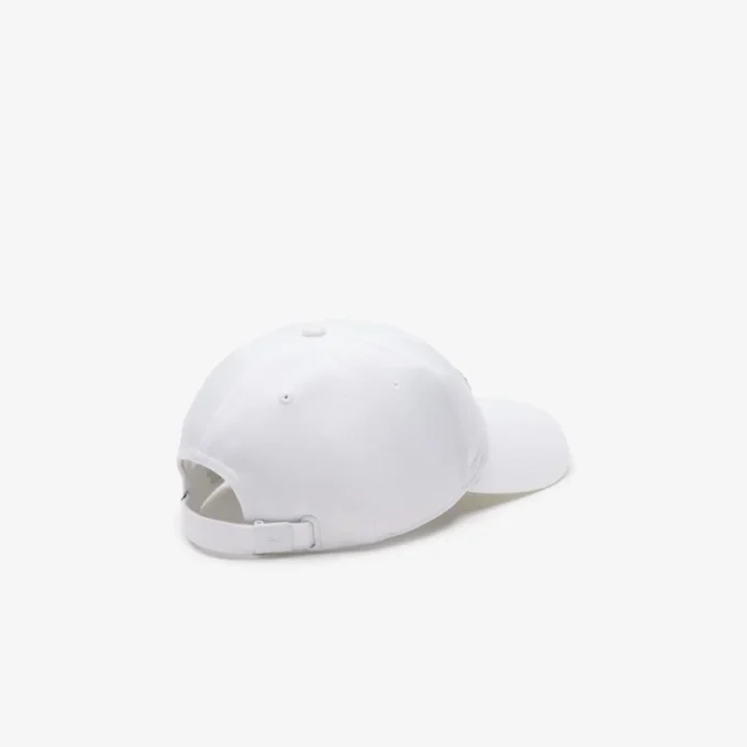 Gorra unisex de sarga de algodón con insignia de cocodrilo