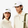 Gorra unisex de sarga de algodón con insignia de cocodrilo
