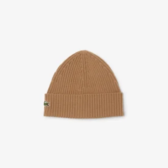 Gorro unisex de punto elástico de lana cepillada