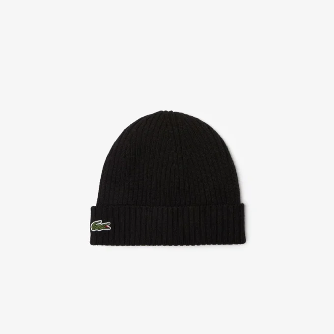 Gorro unisex de punto elástico de lana cepillada