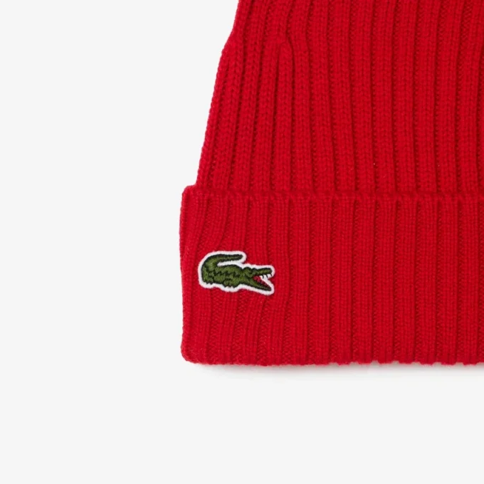 Gorro unisex de punto elástico de lana cepillada