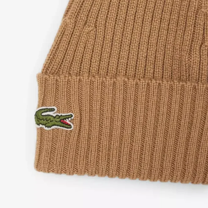 Gorro unisex de punto elástico de lana cepillada