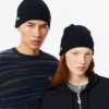 Gorro unisex de punto elástico de lana cepillada
