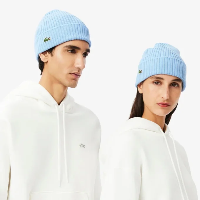 Gorro unisex de punto elástico de lana cepillada