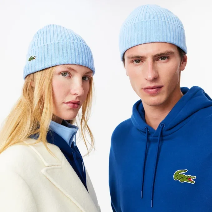 Gorro unisex de punto elástico de lana cepillada