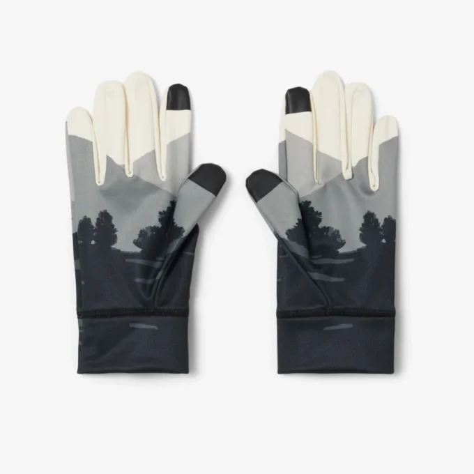 Guantes de deporte con estampado de paisajes para hombre