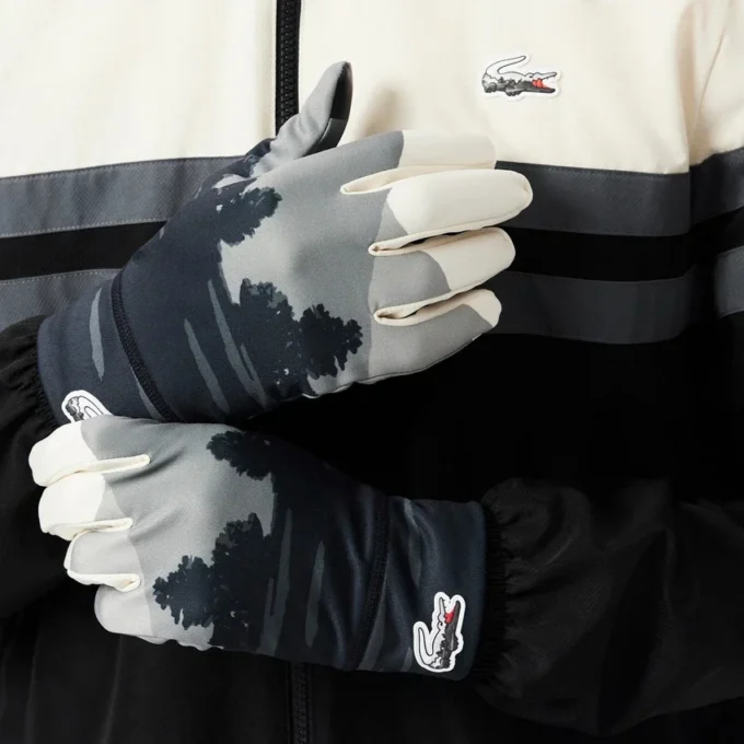 Guantes de deporte con estampado de paisajes para hombre