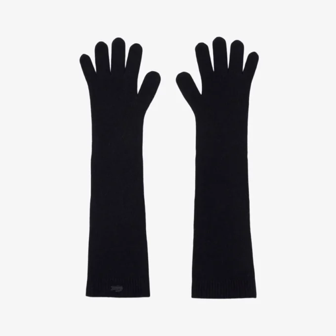 Guantes de jersey de lana para mujer
