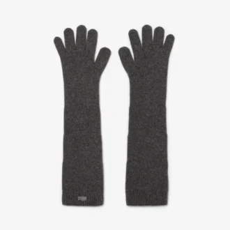 Guantes de jersey de lana para mujer