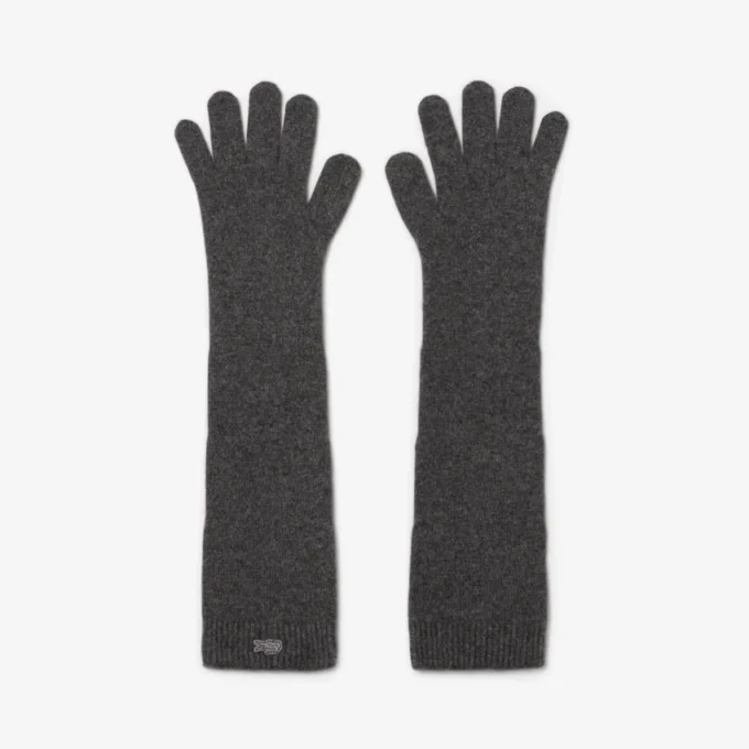 Guantes de jersey de lana para mujer