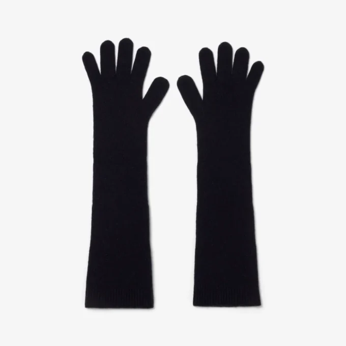 Guantes de jersey de lana para mujer