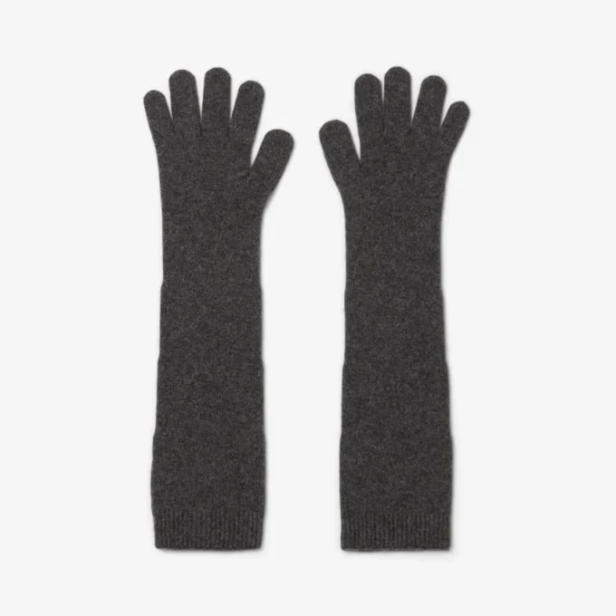 Guantes de jersey de lana para mujer