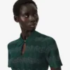 Jersey con cuello polo de punto calado Runway