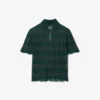 Jersey con cuello polo de punto calado Runway