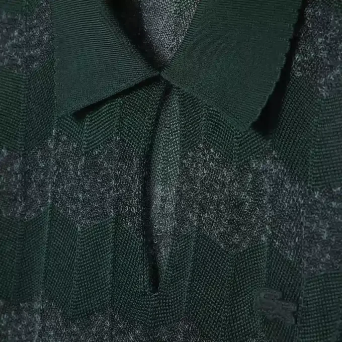 Jersey con cuello polo de punto calado Runway