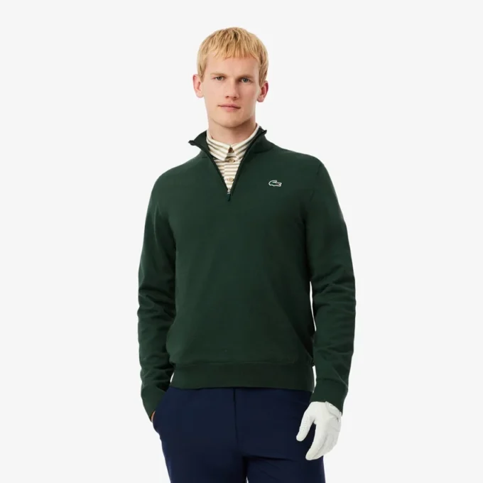 Jersey cortavientos de golf para hombre con cremallera de un cuarto