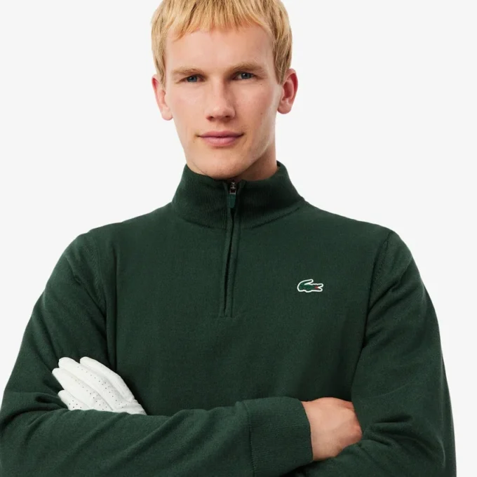 Jersey cortavientos de golf para hombre con cremallera de un cuarto