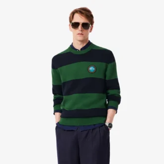 Jersey de algodón a rayas para hombre