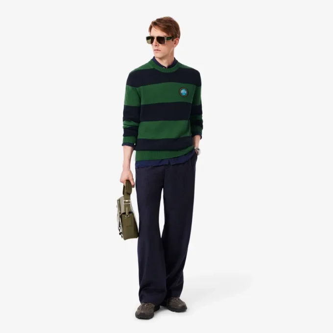 Jersey de algodón a rayas para hombre